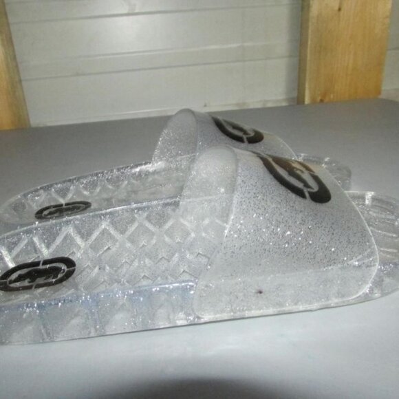 BOGO ECKO Unlimited Clear Jelly Slides Sandals womans 9.5/10 mens 7.5/8 UNISEX - Picture 4 of 6